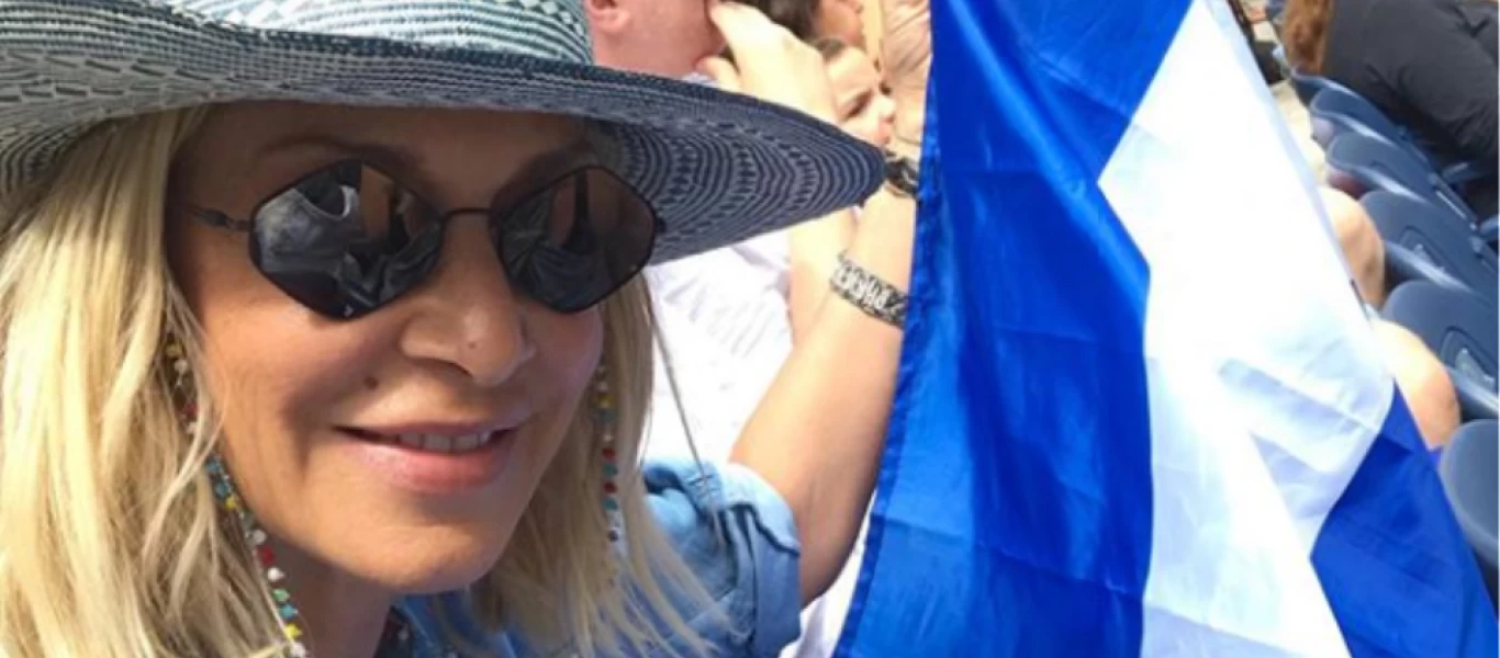 Αννα Βίσση: Στο πλευρό του Σ.Τσιτσιπά - Της την «είπαν» επειδή σήκωσε την ελληνική σημαία!